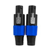 Speakon Jack for Speaker Lead PA Cable Chord 2 or 4 Pole Connector Orange or Blue