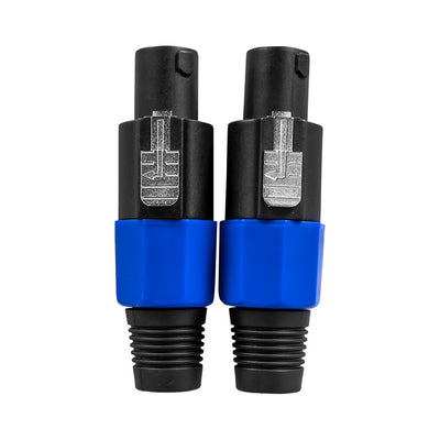 Speakon Jack for Speaker Lead PA Cable Chord 2 or 4 Pole Connector Orange or Blue