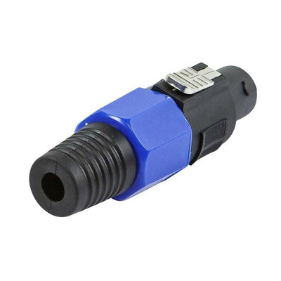 Speakon Jack for Speaker Lead PA Cable Chord 2 or 4 Pole Connector Orange or Blue