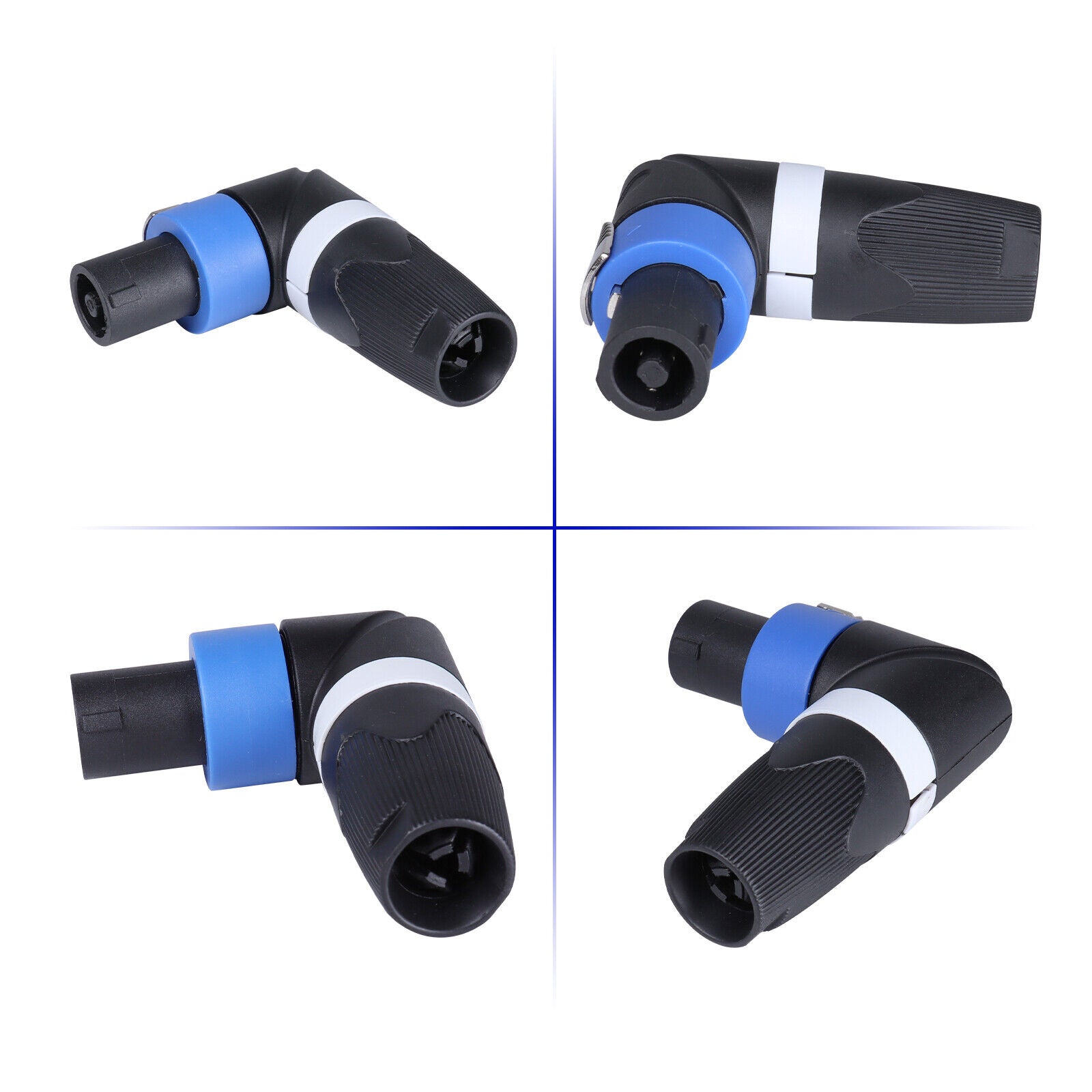 Speakon Jack Speaker Lead Cable 2 Or 4 Pole Connector or Right Angle Orange or Blue