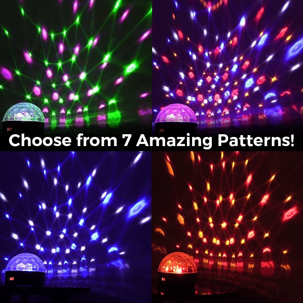 CR Lite LED Star Ball 6 X 3W Red Green Blue Purple Yellow White Effect Light IR Remote