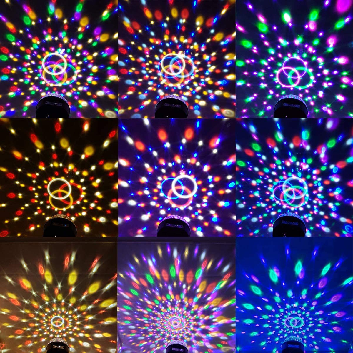 CR Lite LED Star Ball 6 X 3W Red Green Blue Purple Yellow White Effect Light IR Remote