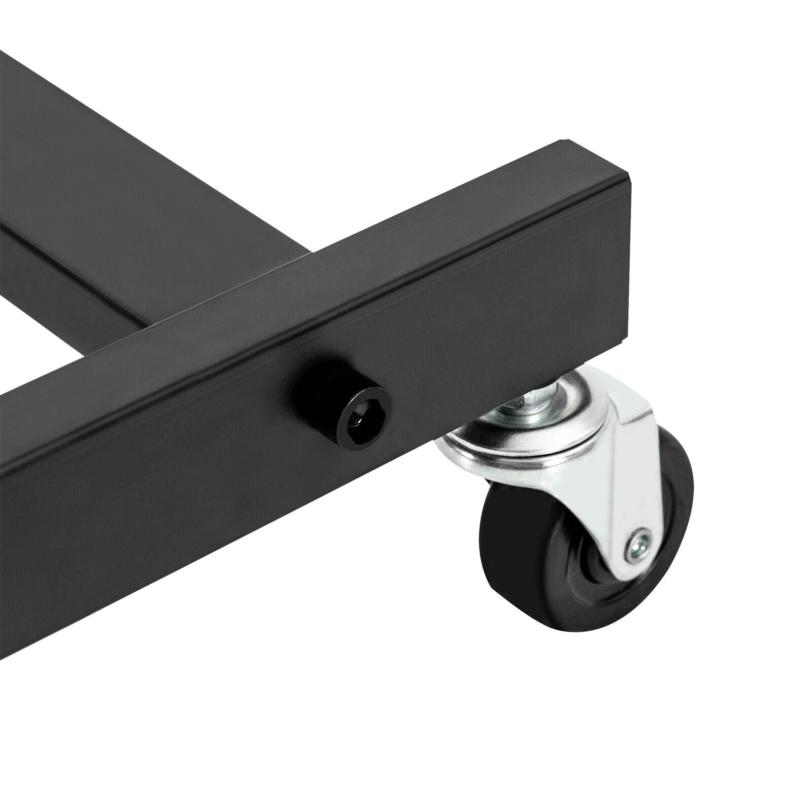 12U + 13U Studio Rolling 25U Rack Stand Cart for Mixer Music Booth DJ Lectern on wheels