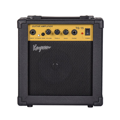 15w Bluetooth Electric Guitar Amplifier 15 watt Amp TG-15 BT Black With Fold Back Stand