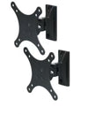 LCD TV Speaker Monitor Pivot Tilt Wall Mount Bracket 13"-27" LCD Panel 25kg
