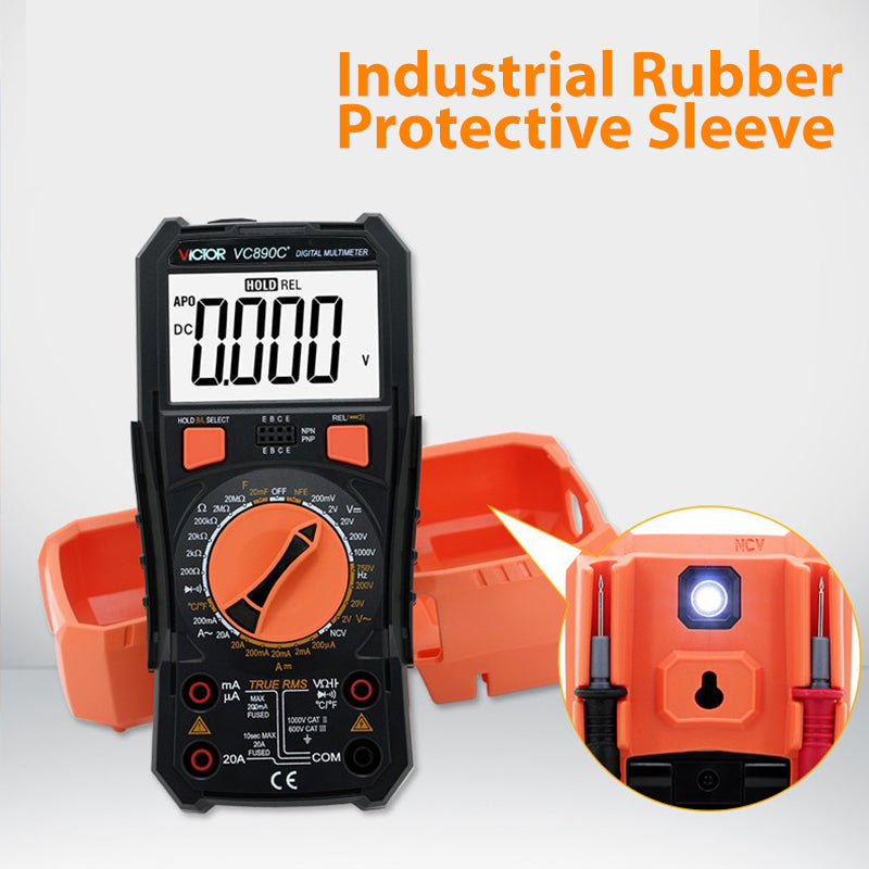 Victor Vc890c + Digital True Rms Multimeter High-Precision 20000uf Capacitor Nvc Temperature Measurement