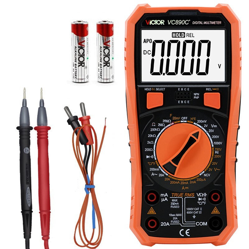 Victor Vc890c + Digital True Rms Multimeter High-Precision 20000uf Capacitor Nvc Temperature Measurement