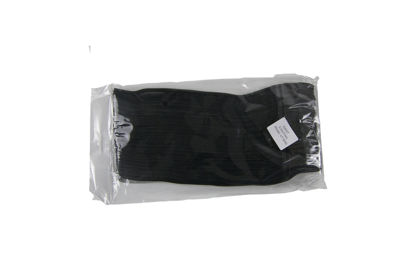 Event Lighting VT100XL - Velcro Tie Light Duty 100pack (Black)