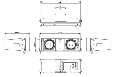 Wharfedale Pro WLA-28A - 2 x 8" active element.