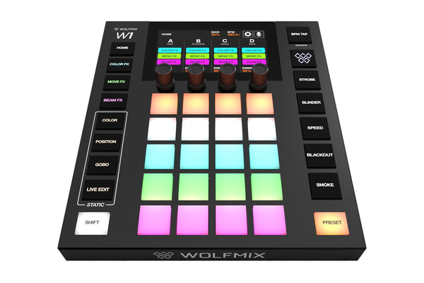 Event Lighting  WOLFMIXW1MK2 - Wolfmix W1 MK2 standalone performance DMX lighting controller