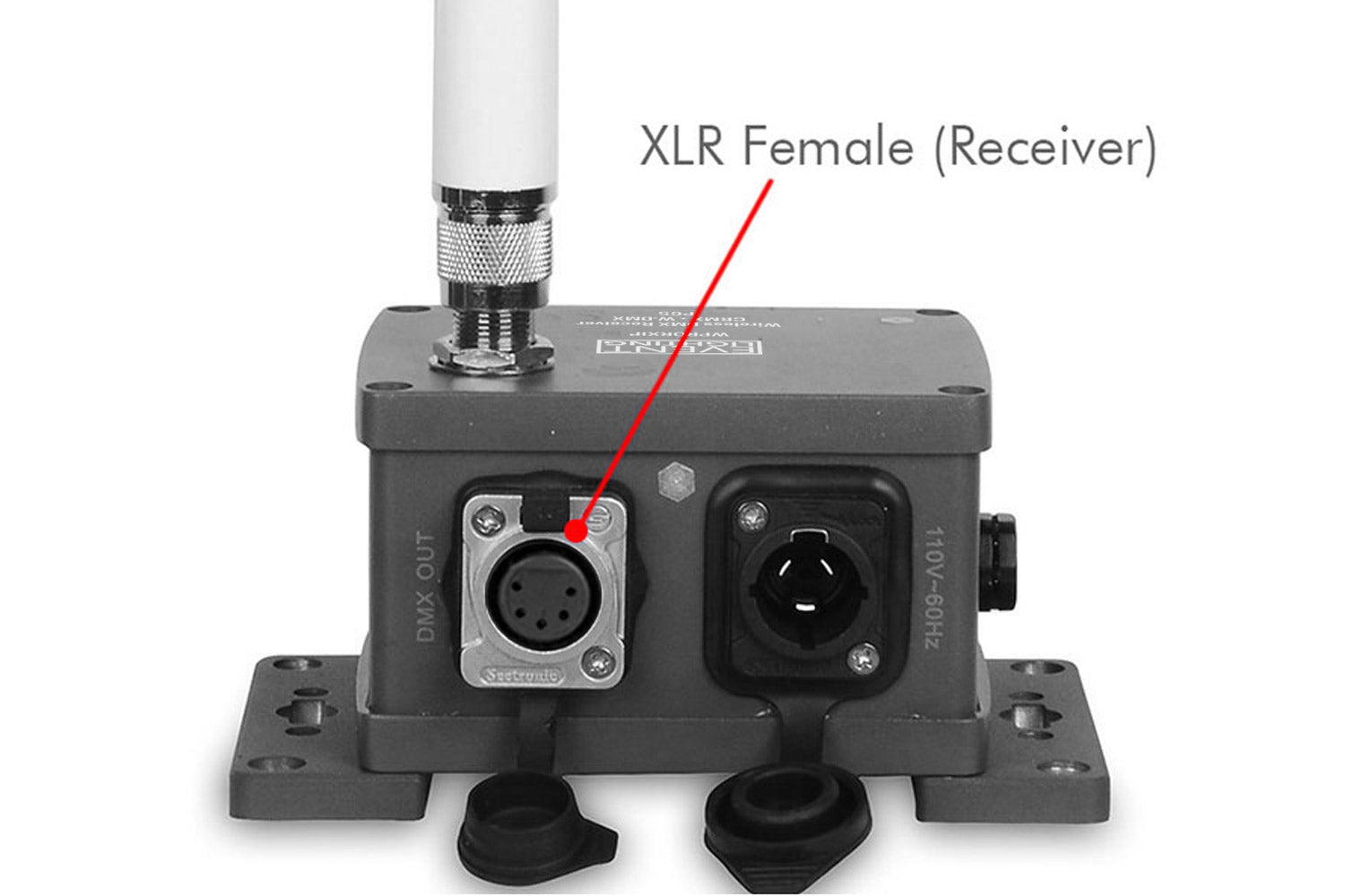 Event Lighting WPRORXIP - IP65 Receiver with WDMX G3/4 & CRMX