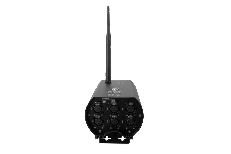 Event Lighting WPRORXSPLIT6 - Indoor Receiver with WDMX G3/4 & CRMX, 6 Way Splitter