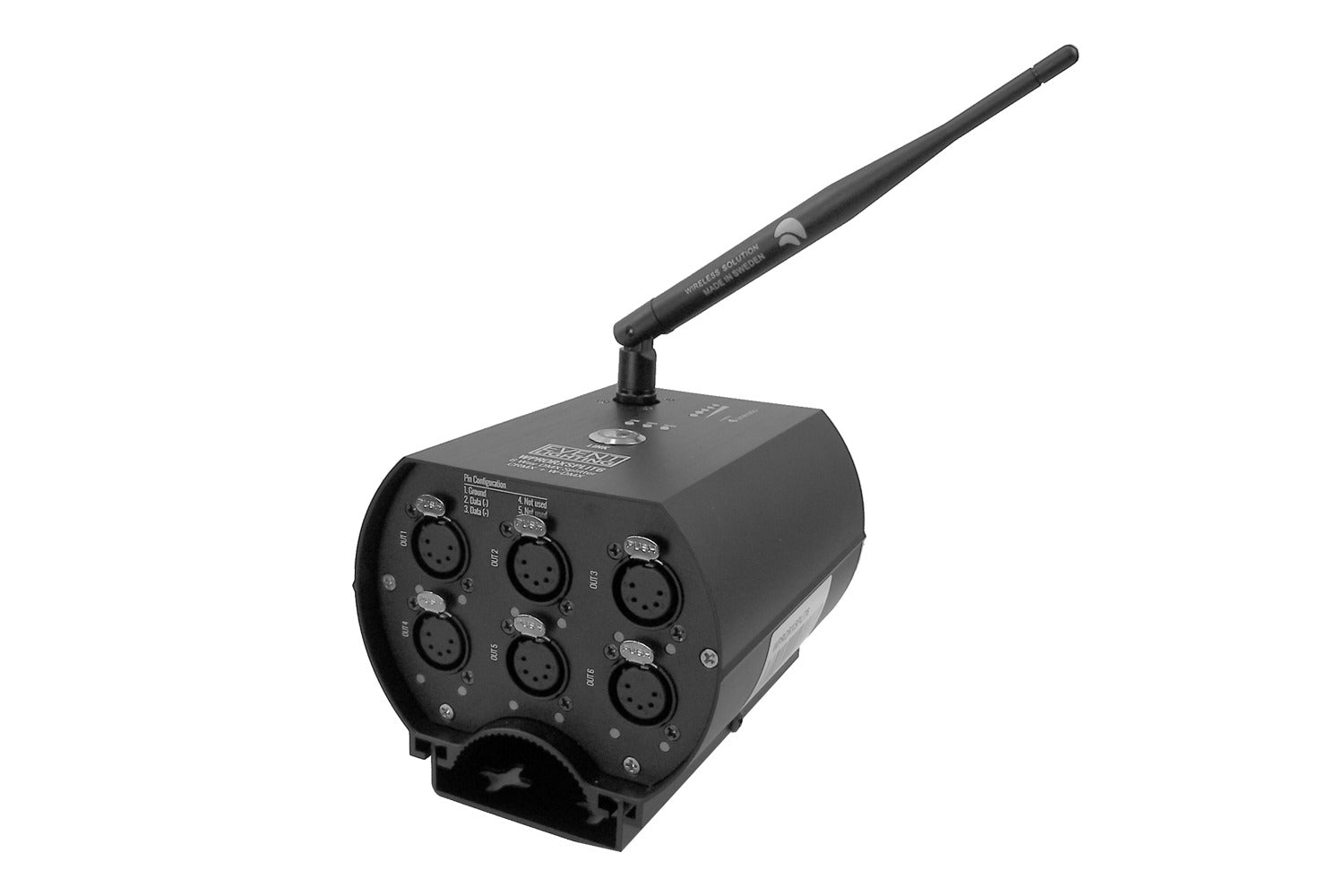 Event Lighting WPRORXSPLIT6 - Indoor Receiver with WDMX G3/4 & CRMX, 6 Way Splitter