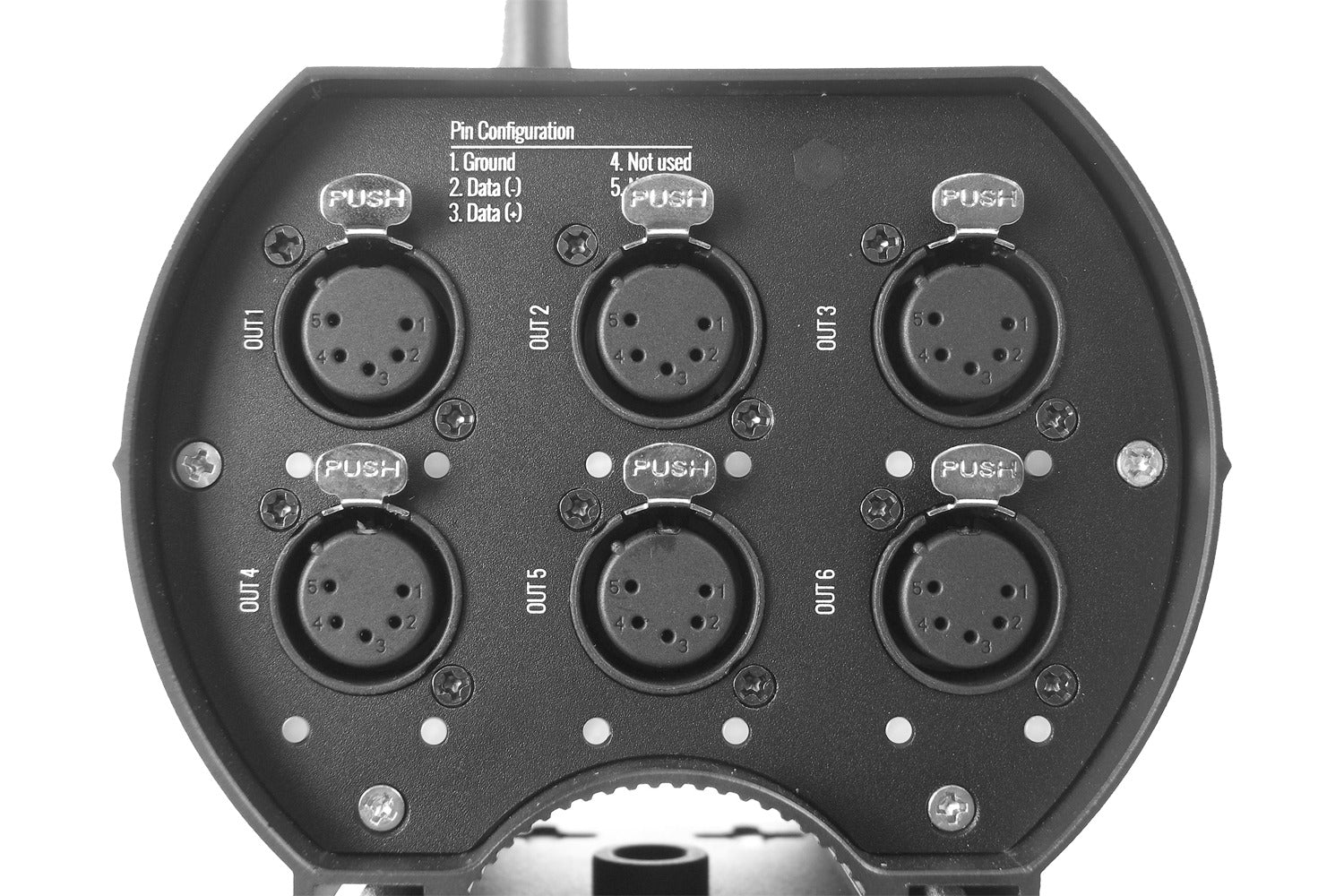 Event Lighting WPRORXSPLIT6 - Indoor Receiver with WDMX G3/4 & CRMX, 6 Way Splitter