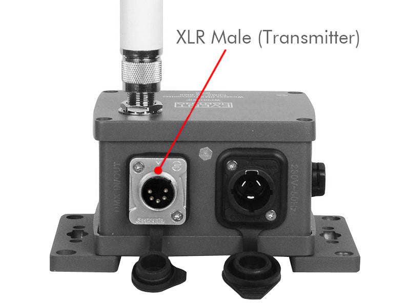 Event Lighting WPROTXIP - IP65 Transmitter with WDMX G3/4 & CRMX