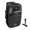 Wharfedale Pro EZ15A 15" Portable Bluetooth PA Speaker + 2x Wireless Microphones