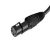 2x 10m 3-Pin XLR Male to Female Balanced Cable Microphone Mic Cord Black