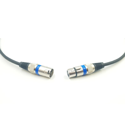 25m 3-Pin XLR Male to Female Balanced Cable Microphone Mic Cord Black Australian Made