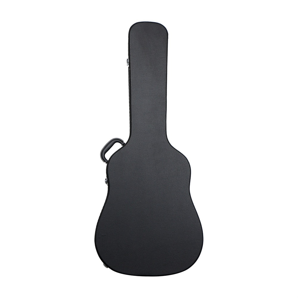 41" Acoustic Guitar Hard Case Black Dreadnought Shape Lockable with Key