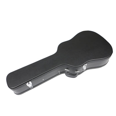 41" Acoustic Guitar Hard Case Black Dreadnought Shape Lockable with Key