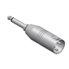 3 Pin XLR Male to 1/4 inch 6.35mm Mono (TS) or Stereo (TRS) Male Audio Adapter Plug