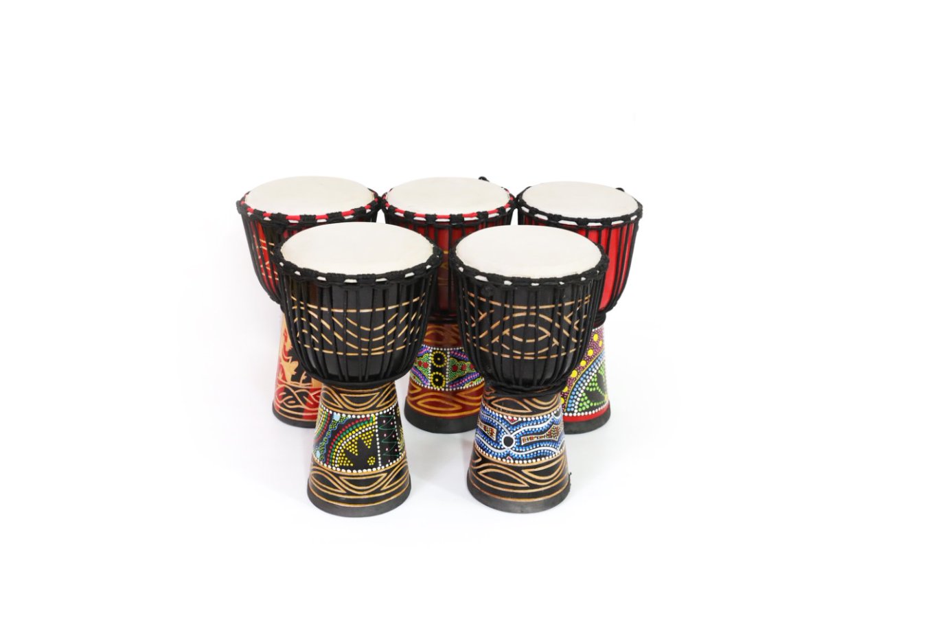 Wooden Drum Djembe Bongo Hand Drum Percussion 8" 10" 12" inch