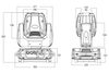Event Lighting BM1S50W - 50W LED Battery Profile Spot Head with Wireless DMX