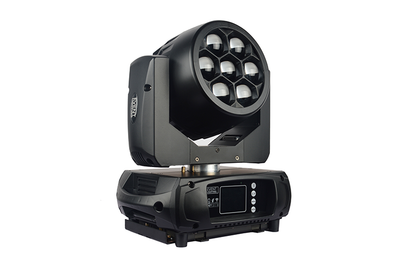 Event Lighting BM7W10RGBW - 7X 10W RGBW LED Battery Wash Zoom Head with Wireless DMX