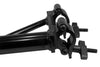 Event Lighting BOOMARM205B - 0.5m Boom Arm Pole with Double Pipe Clamp (Black)