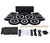Electronic Drum Kit 9 Pad Roll Up Foldable with Drum Sticks + Foot Pedals