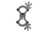 Event Lighting CLAMPDP20S - Aluminium Double Swivel Pipe Clamp (Silver)
