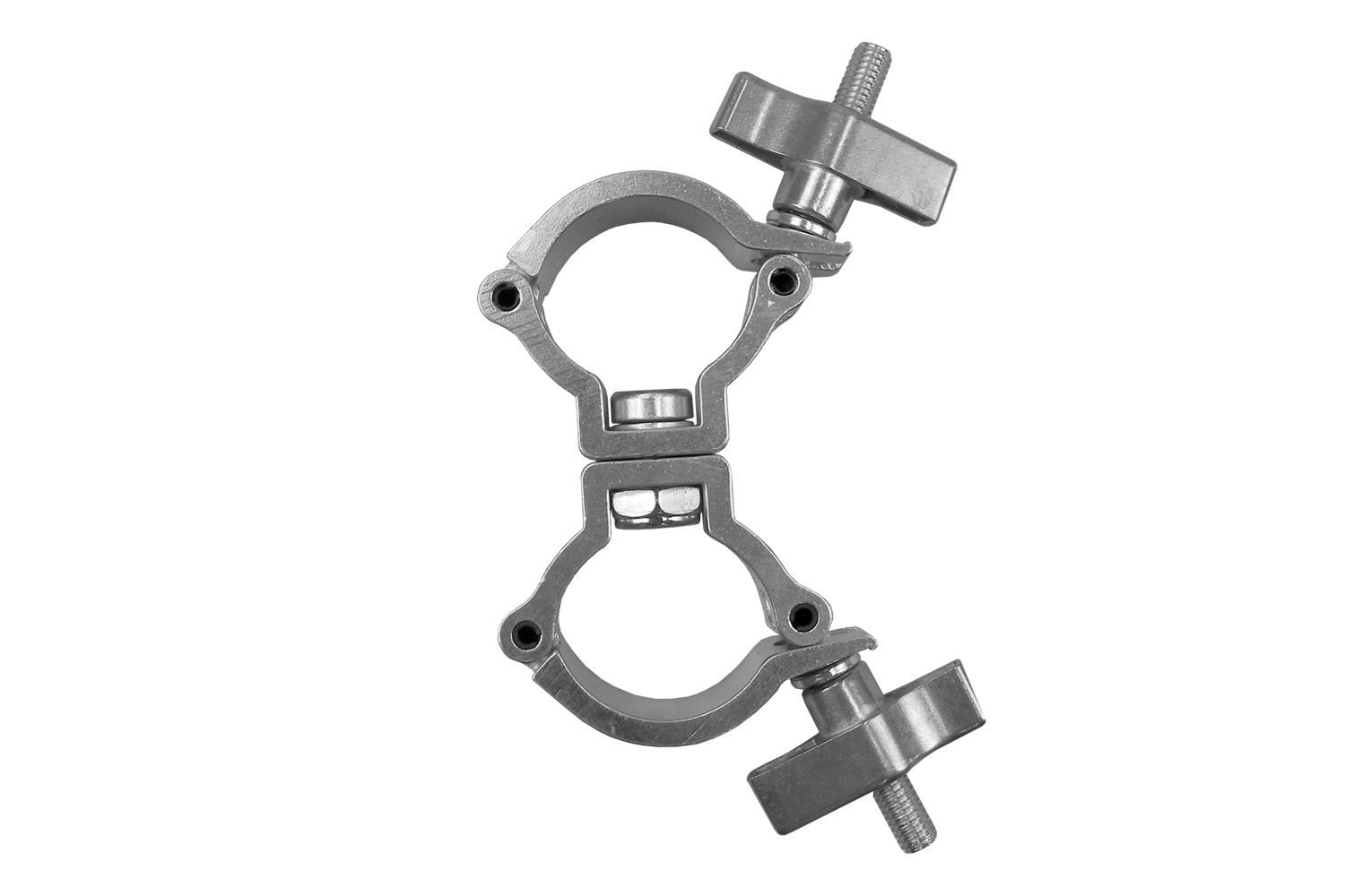 Event Lighting CLAMPDP38S - Aluminium Double Swivel Pipe Clamp (Silver)