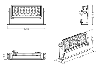 Event Lighting DELUGE27X15 - Outdoor RGBW Wash