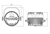Event Lighting F2X48W - Variable Colour Temperature Fresnel with Manual Zoom (White)