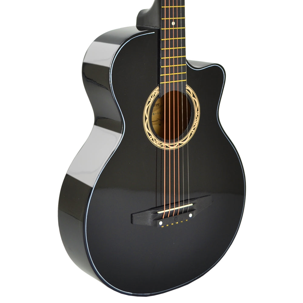 38” Inch Acoustic Guitar with Neck Adjustment Truss Rod + Optional Accessory Set