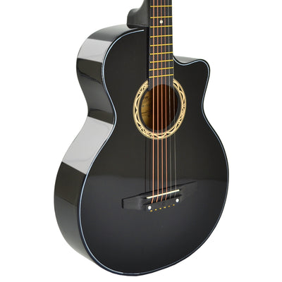 38” Inch Acoustic Guitar with Neck Adjustment Truss Rod + Optional Accessory Set