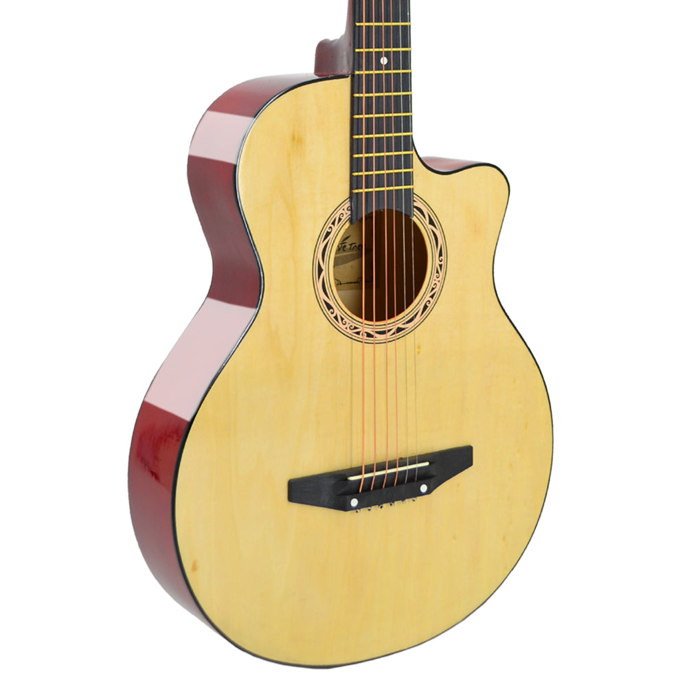 38” Inch Acoustic Guitar with Neck Adjustment Truss Rod + Optional Accessory Set