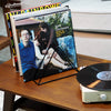 Crosley Cruiser Bluetooth Portable Turntable - White Sands + Gadhouse Vinyl Rack Bundle - Black