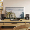 Crosley Voyager Bluetooth Portable Turntable - Cocoa + Bundled Majority D40X Bluetooth Speakers - Black
