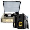Gadhouse Brad MKII Record Player - Grey + Bundled Majority D40X Bluetooth Speakers