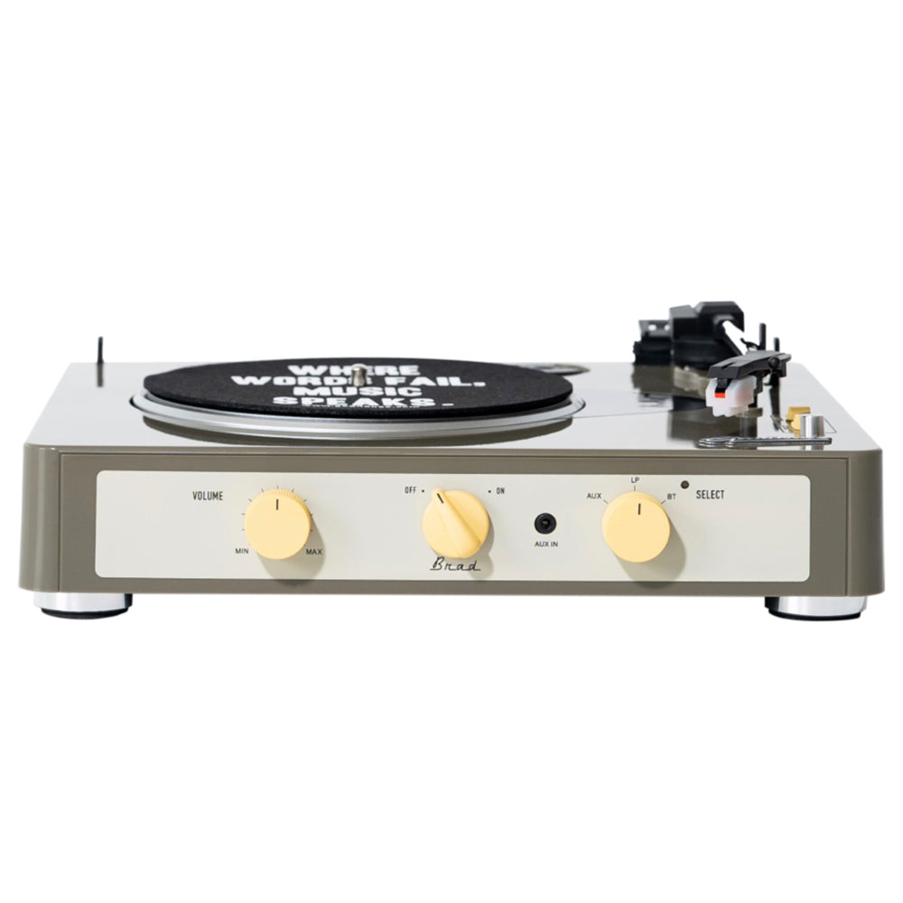 Gadhouse Brad MKII Record Player - Grey + Bundled Majority D40X Bluetooth Speakers