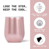 Corkcicle Stemless - 355ml Walnut Wood