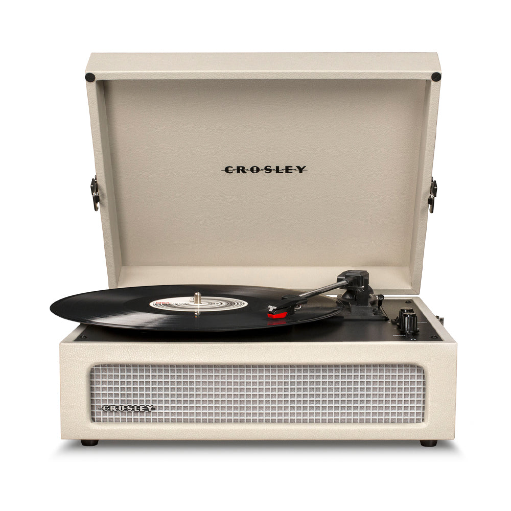 Crosley Voyager Bluetooth Portable Turntable - Dune + Bundled Majority D40X Bluetooth Speakers - Black