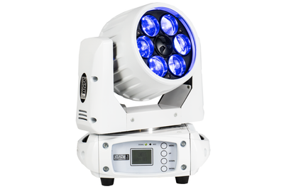 Event Lighting LM6X15W - 6x 15W LED RGBW Zoom Wash Moving Head (White)