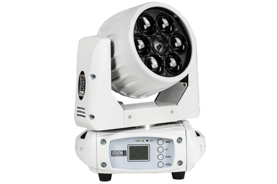 Event Lighting LM6X15W - 6x 15W LED RGBW Zoom Wash Moving Head (White)