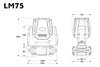 Event Lighting LM75 - 75W LED Spot Moving Head