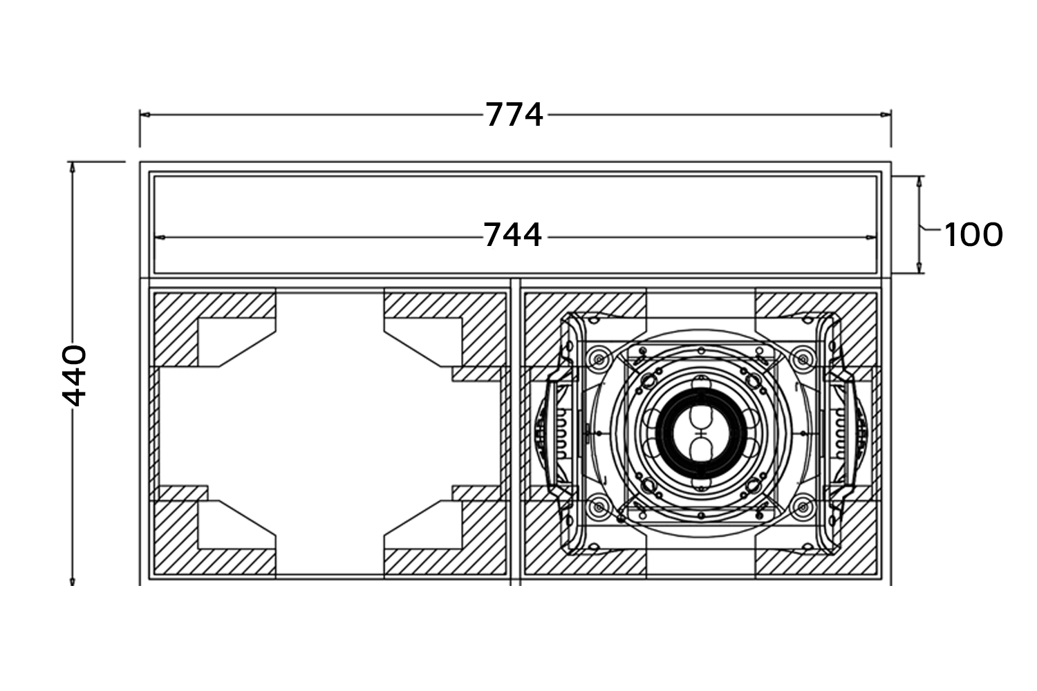 Event Lighting MCASE2LS - Road Case for Moving Head
