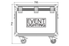 Event Lighting MCASE2LS - Road Case for Moving Head