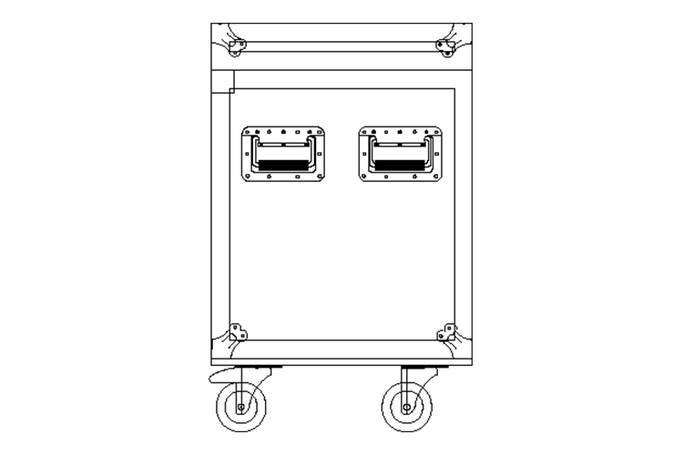 Event Lighting MCASE2VLS - Road Case for Hybrid Moving Head