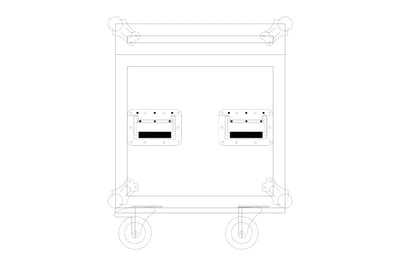 Event Lighting MCASE2W740  - Road Case for Moving Head M7W40RGBW
